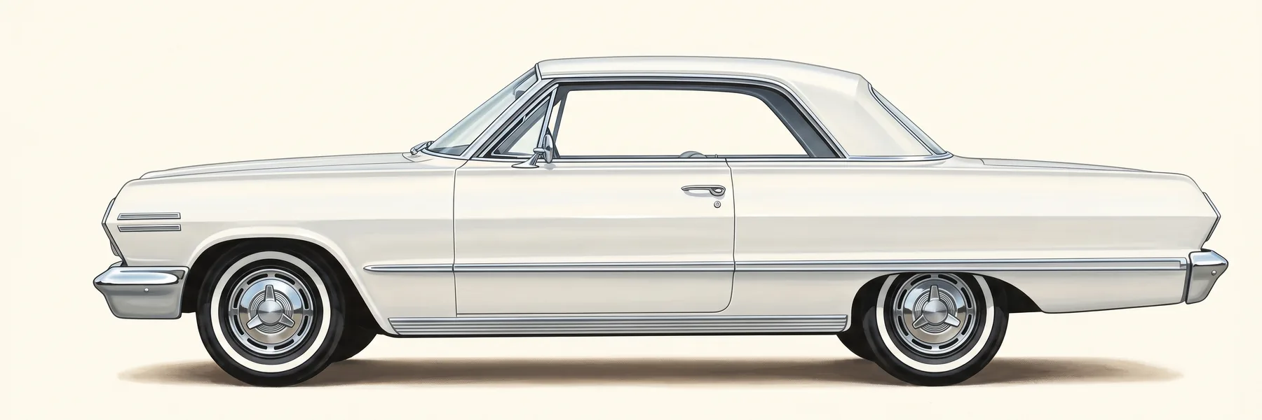 Side view of a 1963 Chevrolet Impala Super Sport sport coupe