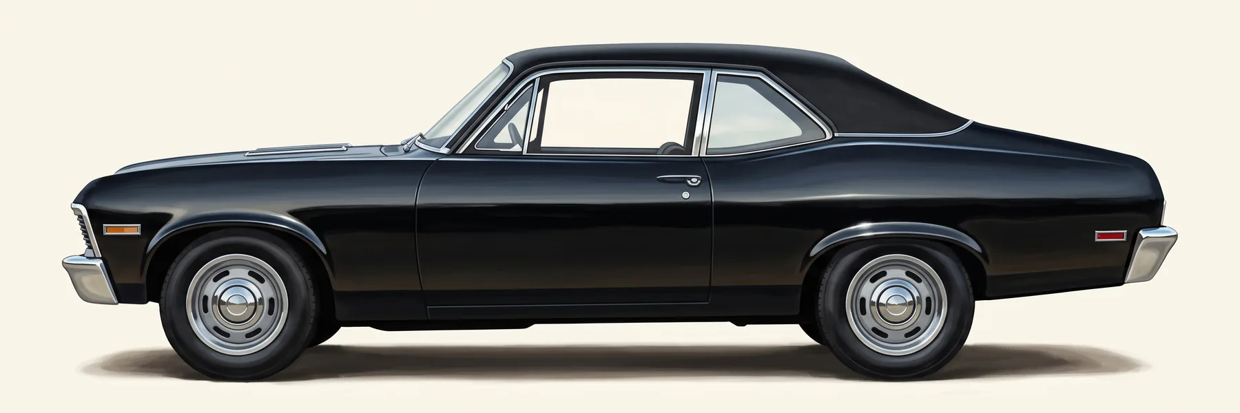 Side view of a 1968 Chevy II Nova SS coupe